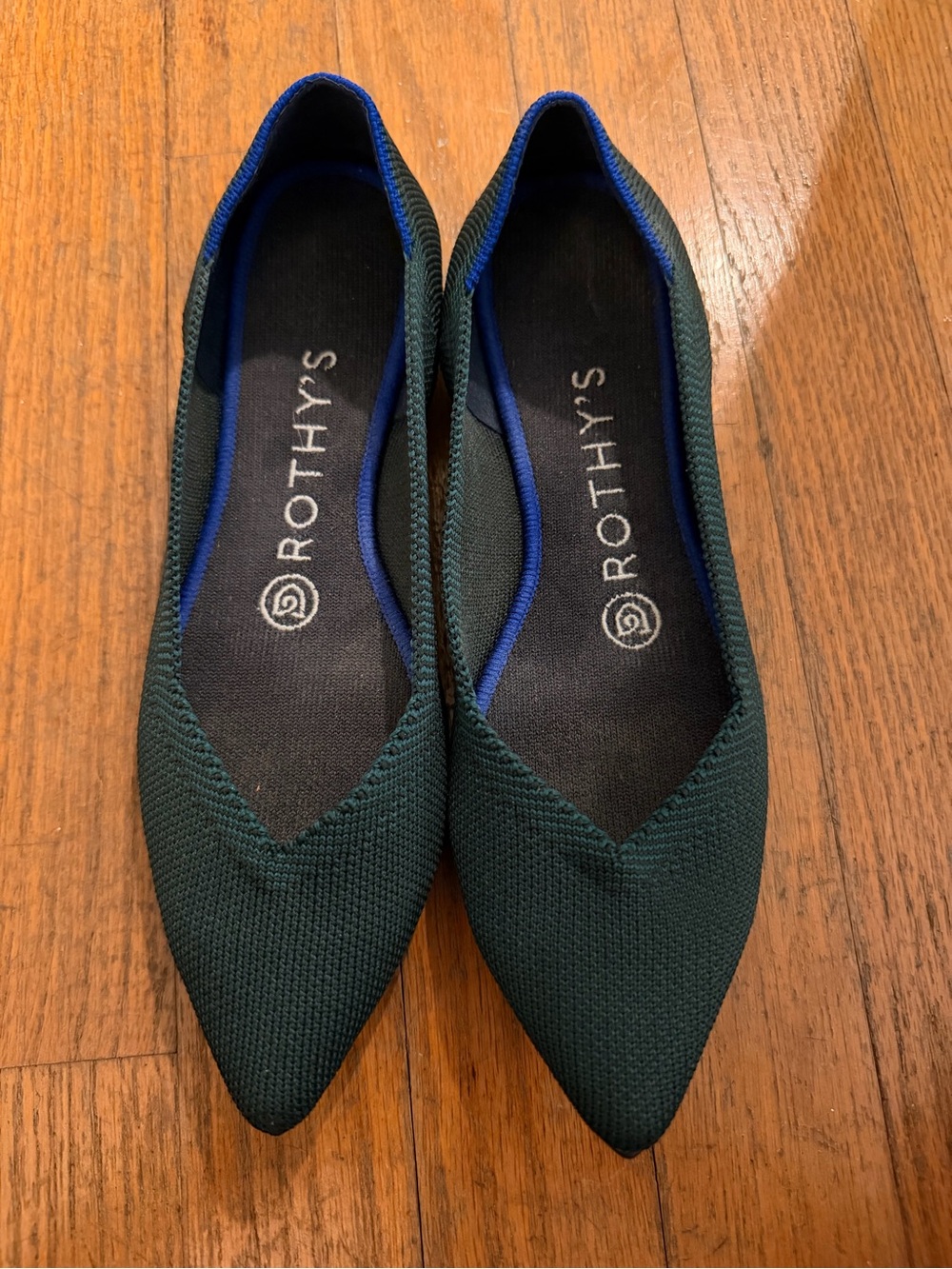 Rothy's Women's Pointed Flat - Dark Green 6.5